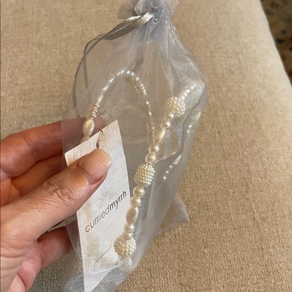 Free People X Curried Myrrh Sadie Pearl Headband main image 4